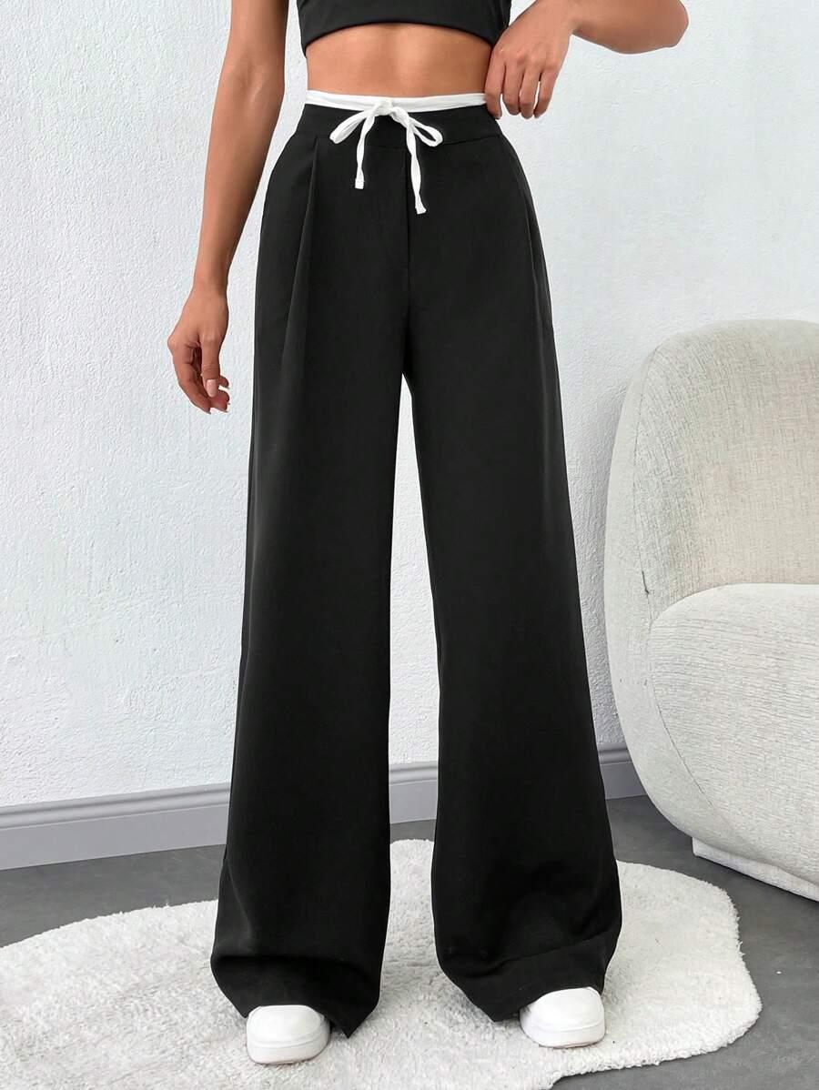 SHEIN CZARNE SPODNIE CASUAL S06__M