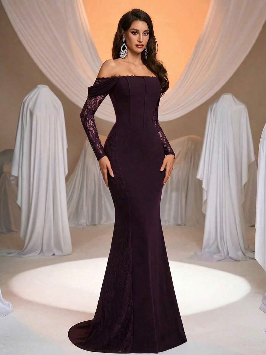 AUREIA FIOLETOWA MAXI SUKIENKA S06__M