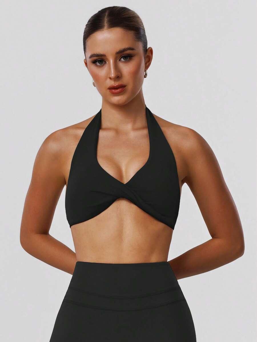 SHEIN CZARNY BIUSTONOSZ SPORTOWY S06__S