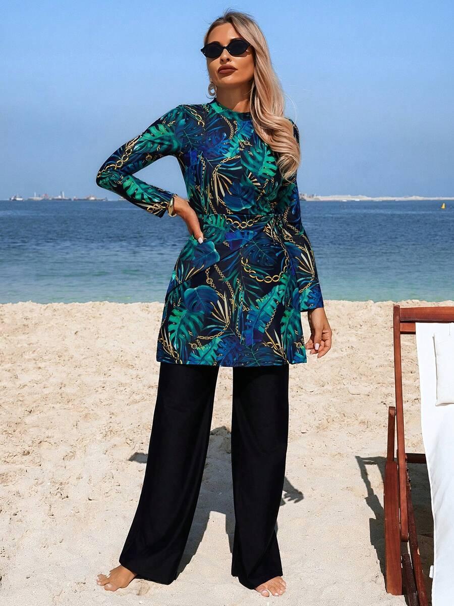 SWIM MULVARI DWUCZĘŚCIOWY STRÓJ KĄPIELOWY BURKINI PRINT S09__M