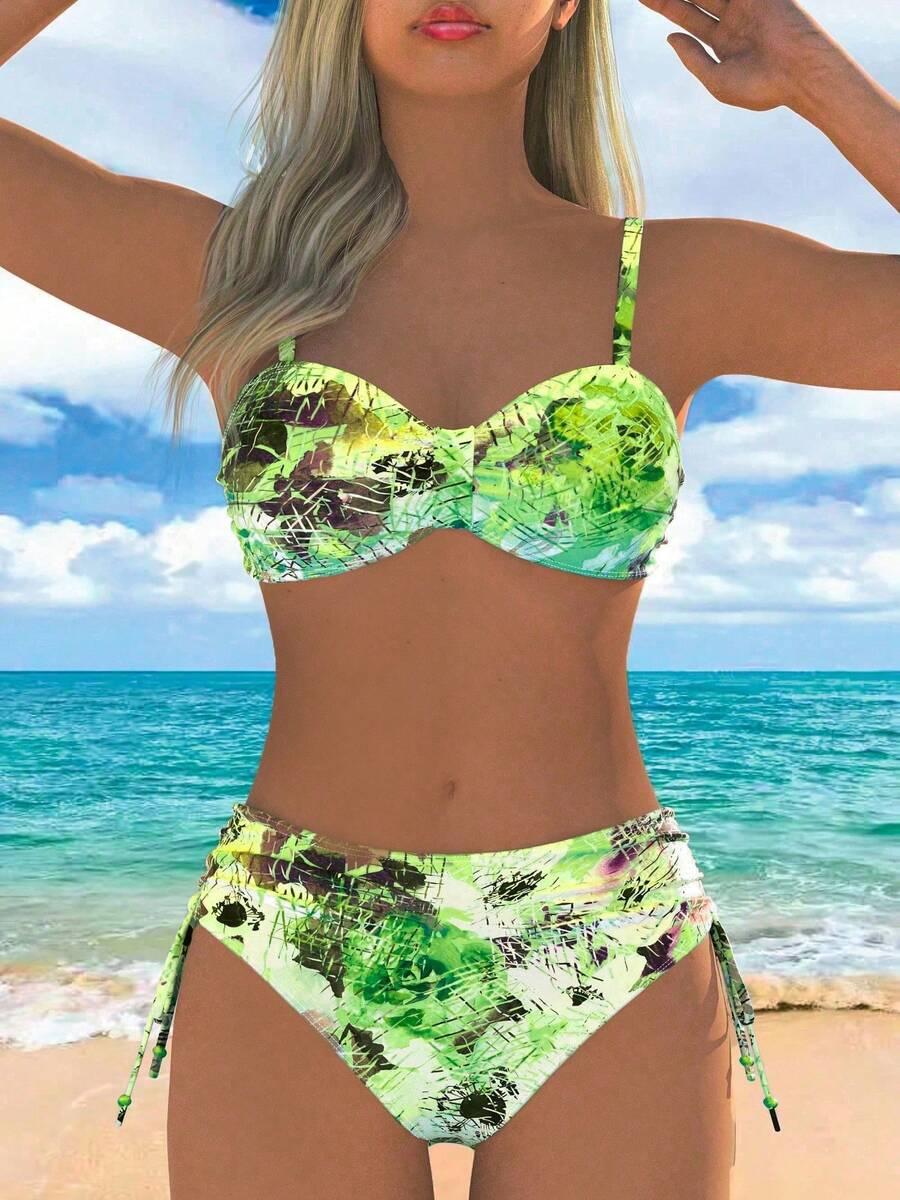 SHEIN DWUCZĘŚCIOWY STRÓJ KĄPIELOWY S09__XL