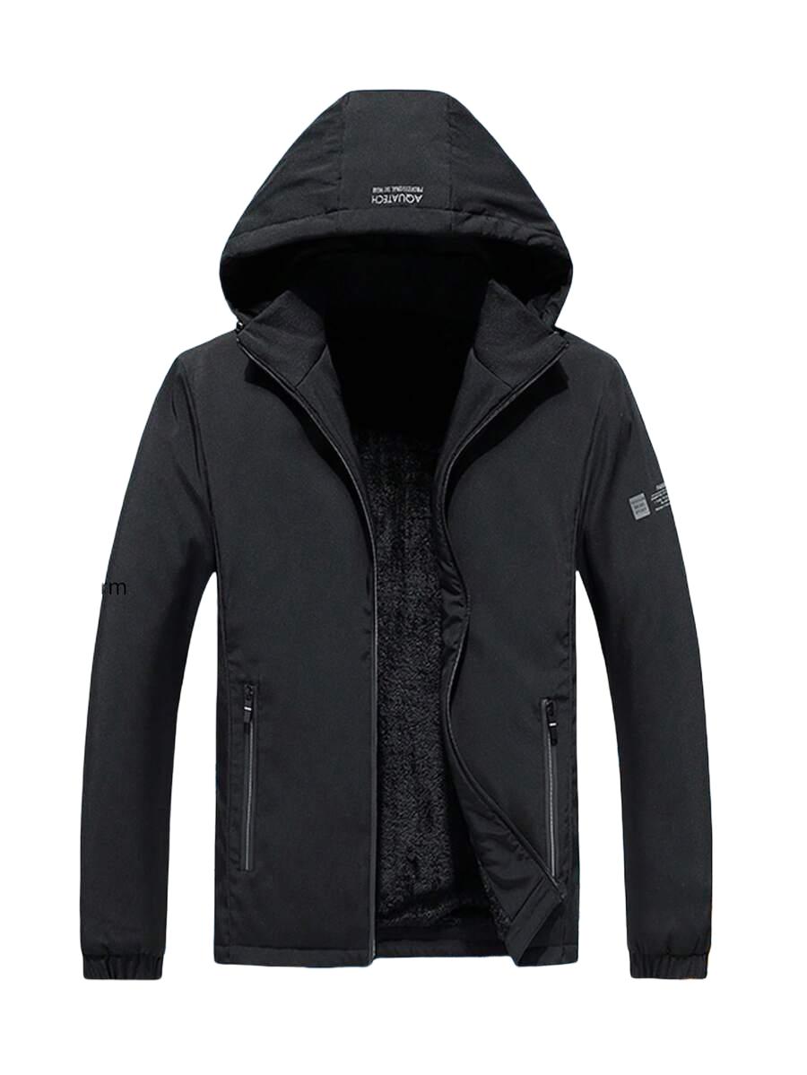 SHEIN CZARNA KURTKA KAPTUR W01__L