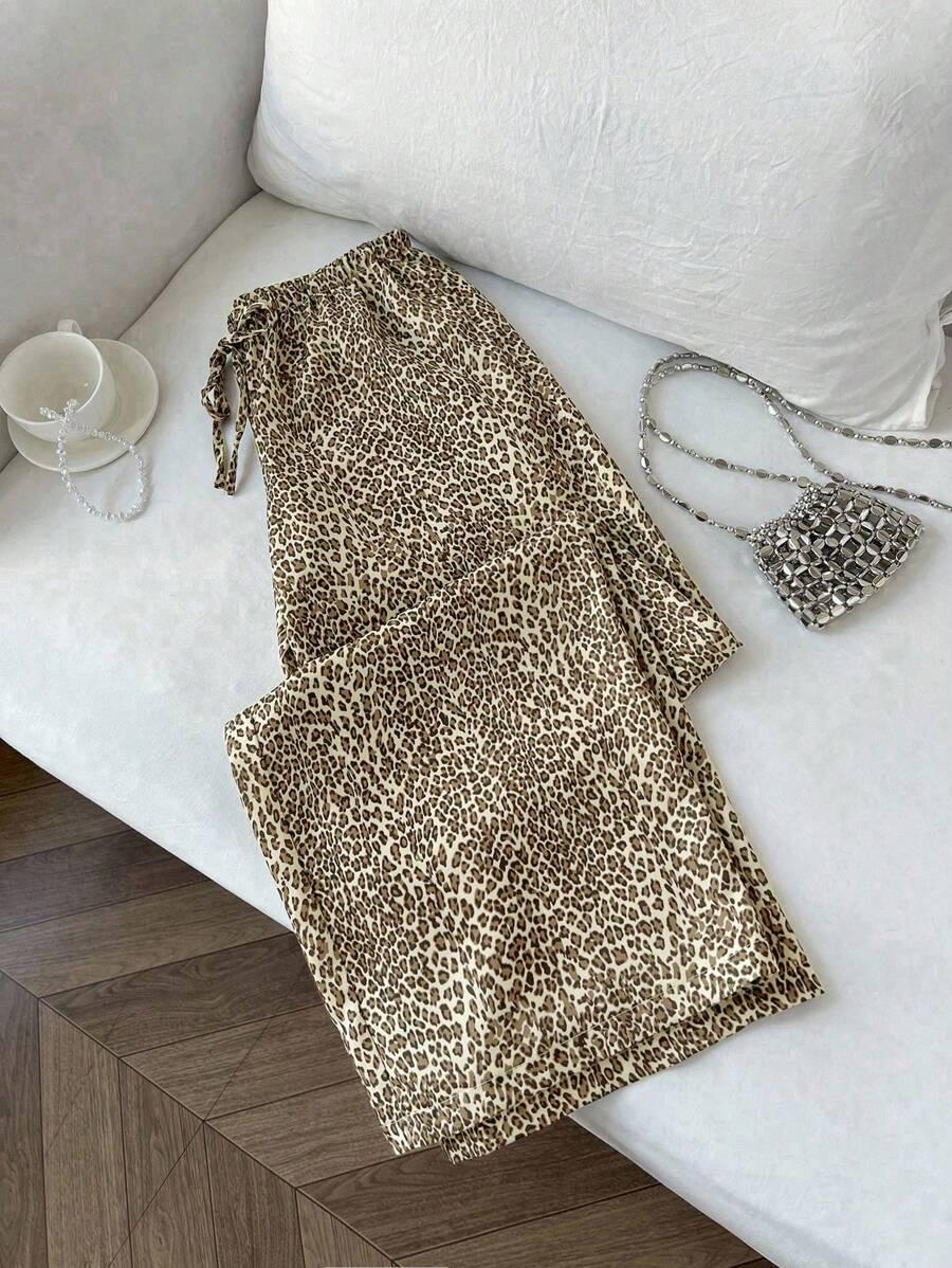 SHEIN SPODNIE ANIMAL PRINT S06__L