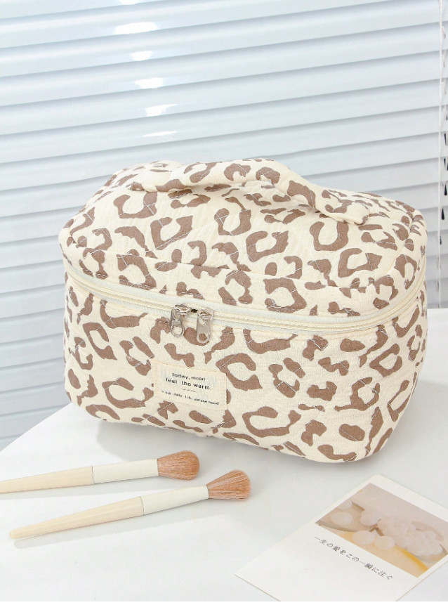 SHEIN KOSMETYCZKA ZAMEK ANIMAL PRINT S07__25X14X16