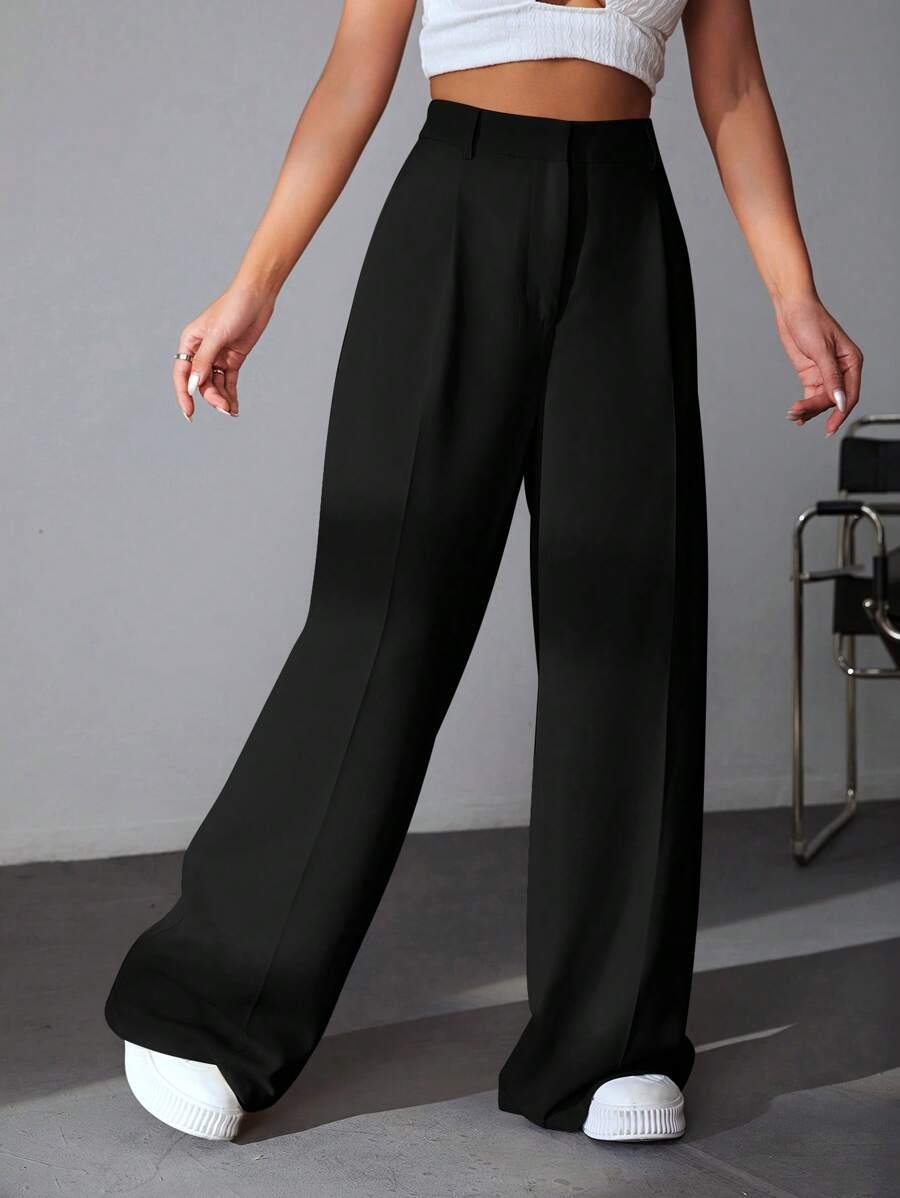 SHEIN CZARNE SPODNIE CASUAL S06__XL