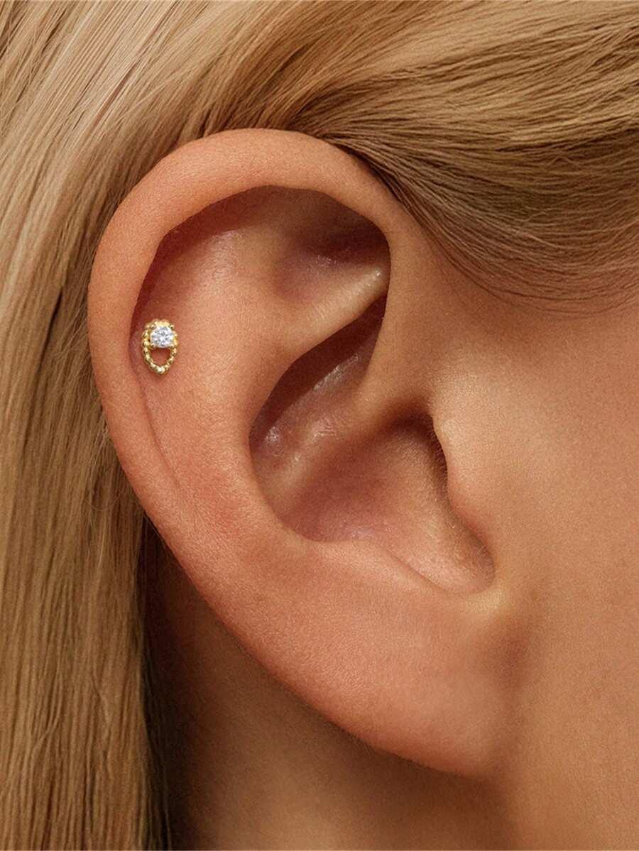 ELERUNIS SŁOTY KOLCZYK PIERCING S07