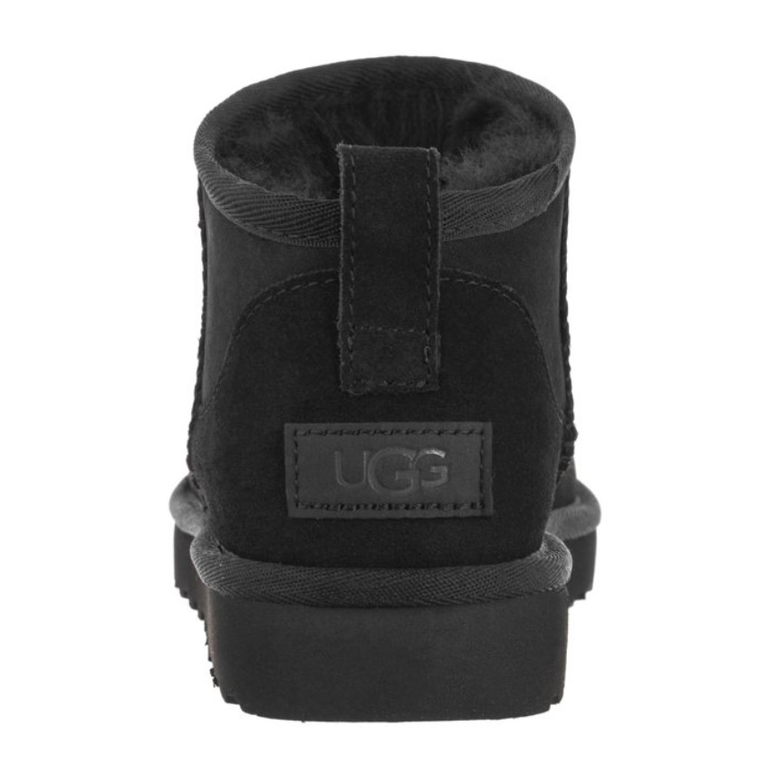 UGG CZARNE ŚNIEGOWCE CLASSIC ULTRA MINI SKÓRA ZAMSZOWA 1116109 W01__40