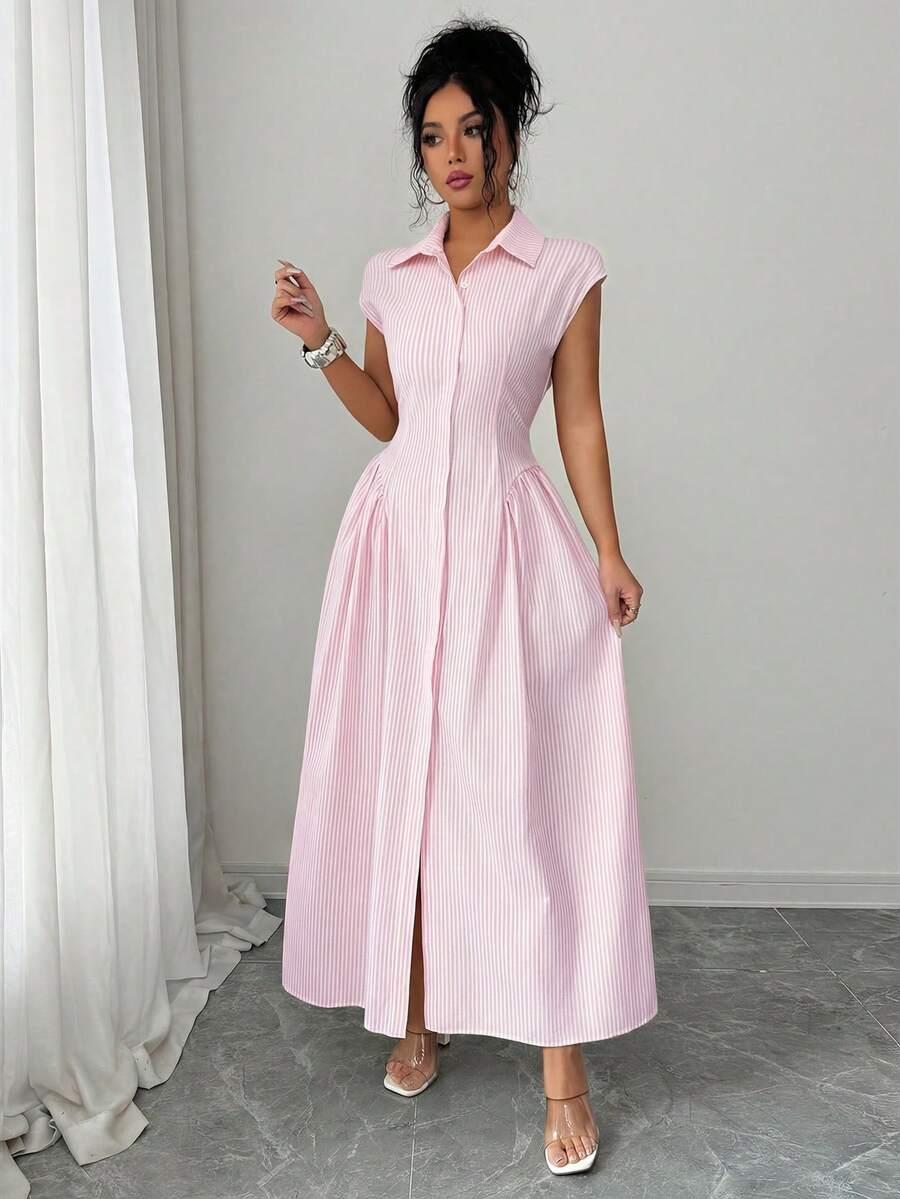 SHEIN RÓŻOWA MAXI SUKIENKA S06__XL