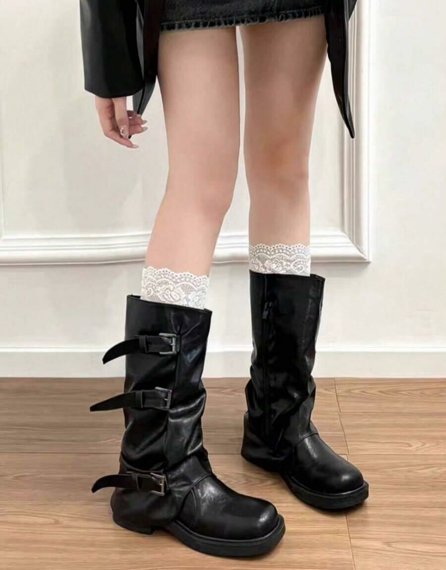 SHEIN CZARNE KOZAKI IMITACJA SKÓRY W01__38