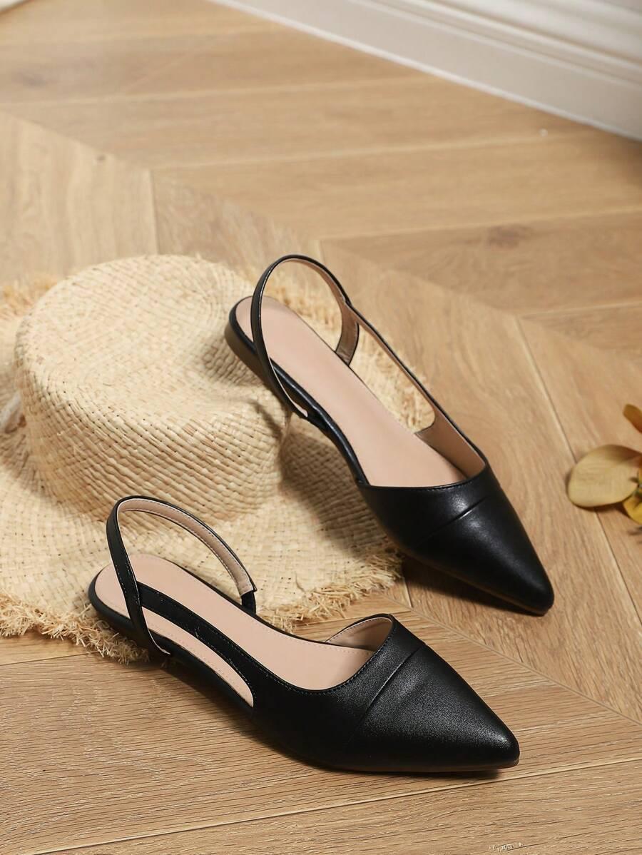 SHEIN CZARNE CZÓŁENKA SZPIC S06__39,5