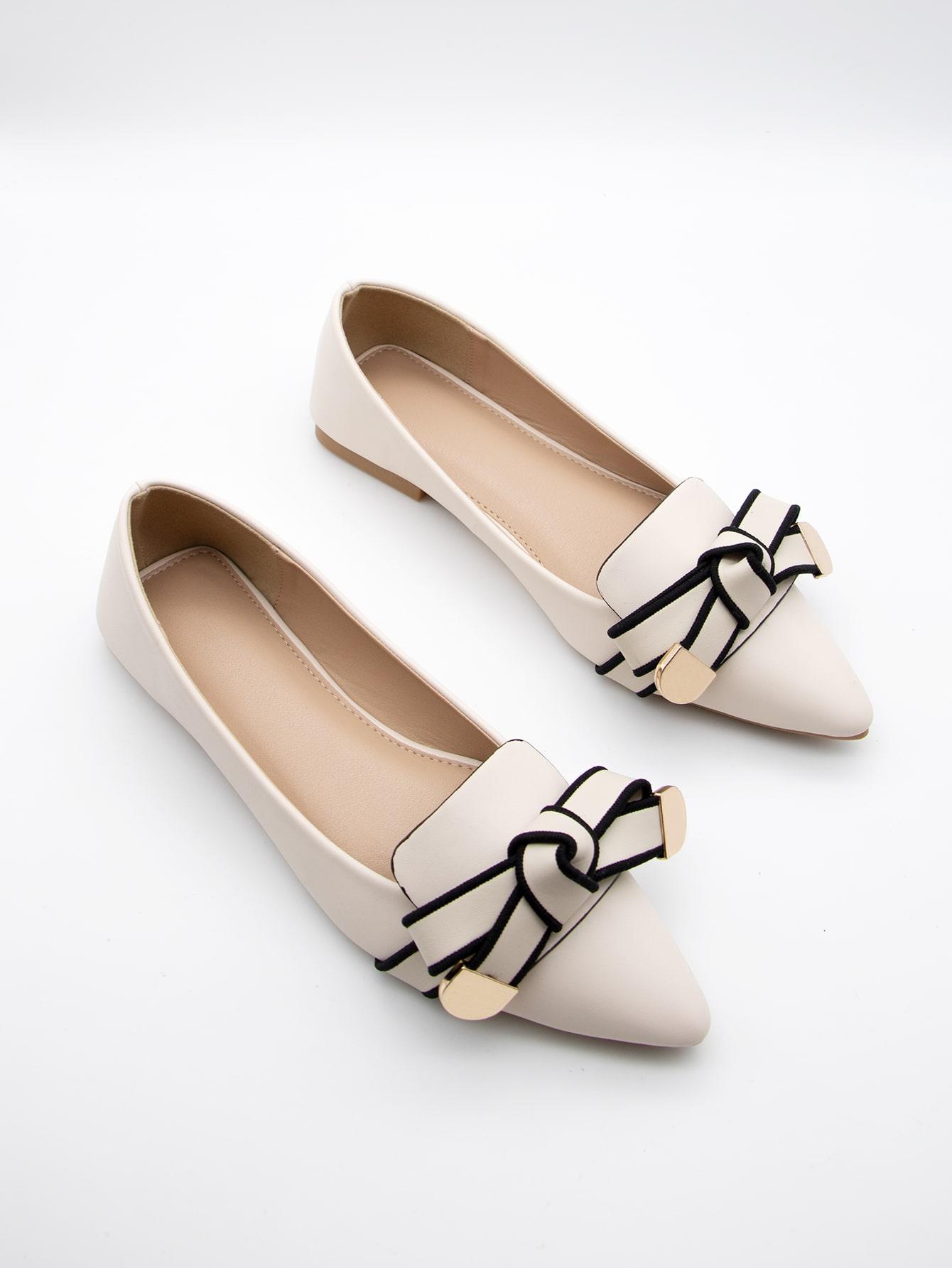 SHEIN BEŻOWE BALERINY SZPIC S06__37