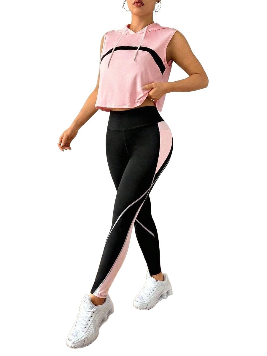EASSIVO BIUSTONOSZ TOP LEGGINSY KOMPLET S06__M