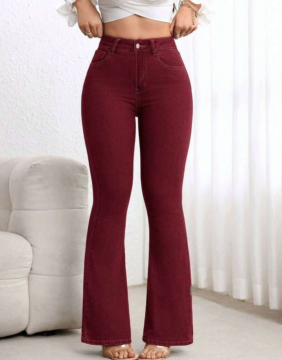 SHEIN BORDOWE JEANSY DZWONY S06__XS