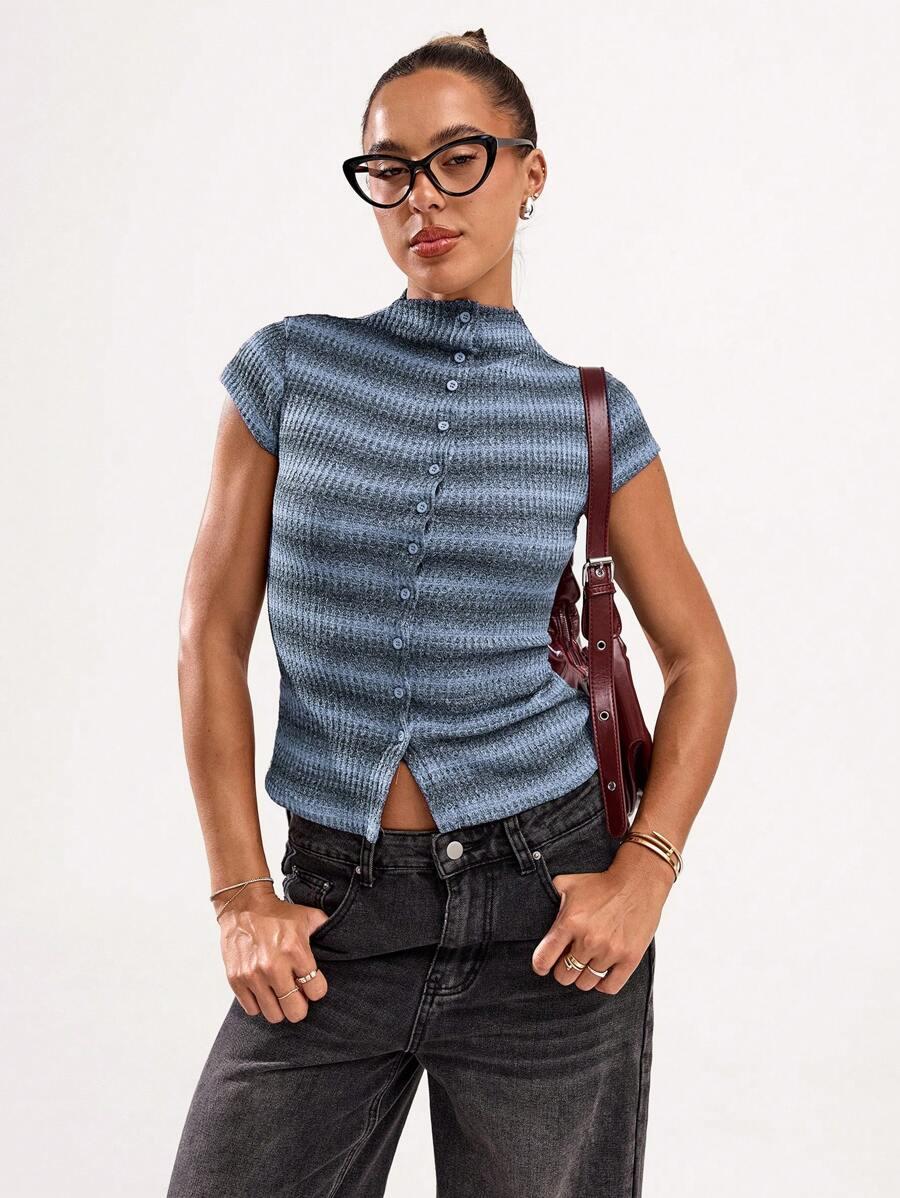 SHEIN BLUZKA KRÓTKI RĘKAW S06__XS