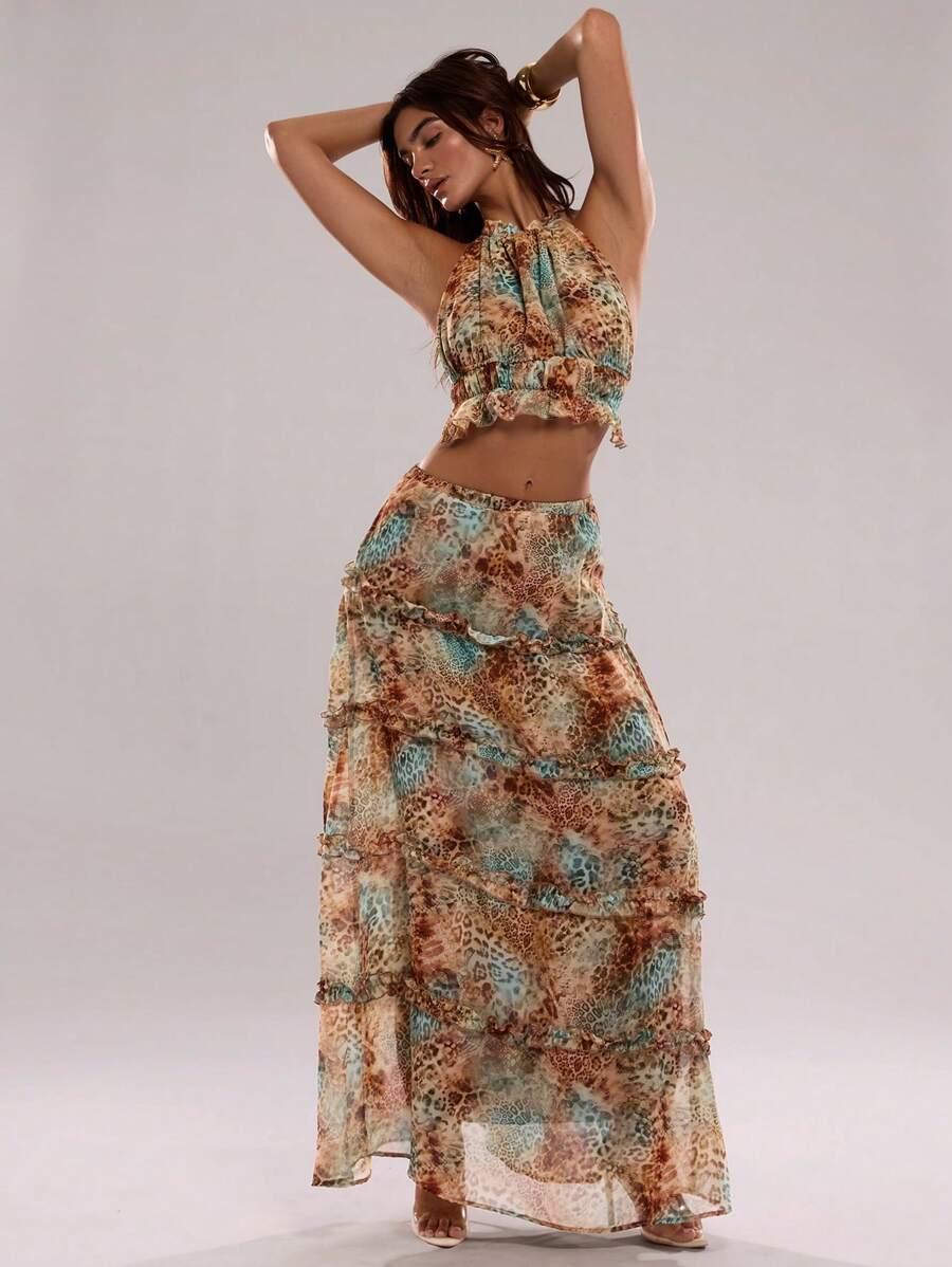 SHEIN TOP SPÓDNICA KOMPLET S06__M