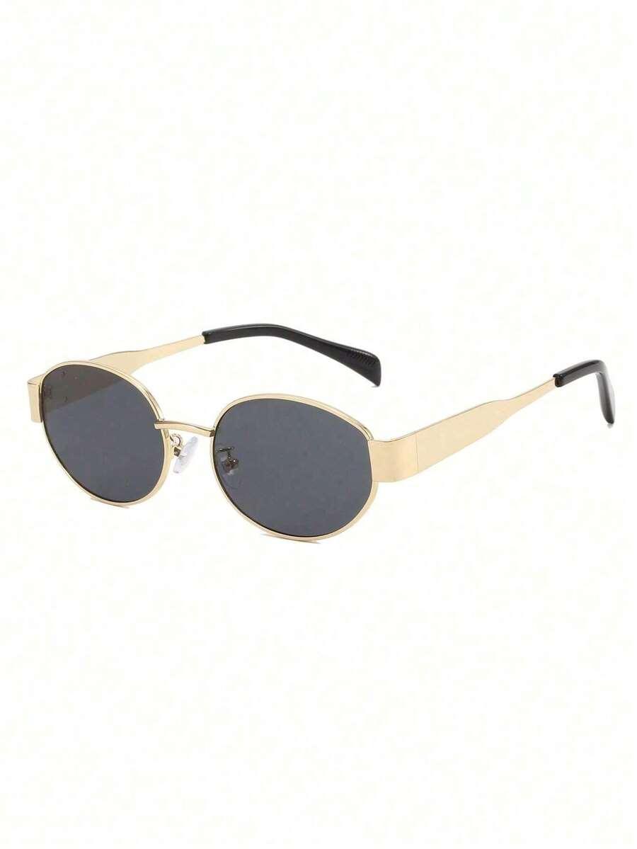 SHEIN OKULARY PRZECIWSŁONECZNE ZŁOTE OPRAWKI S07