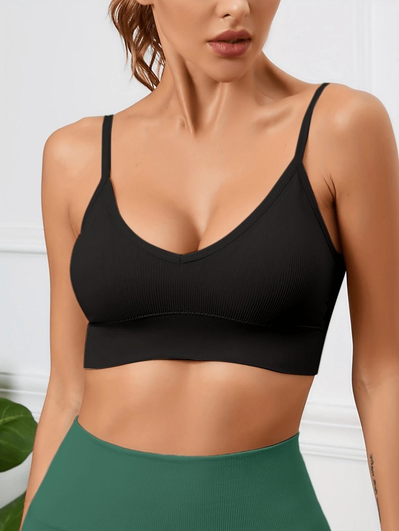 SHEIN CZARNY SPORTOWY BIUSTONOSZ S06__M