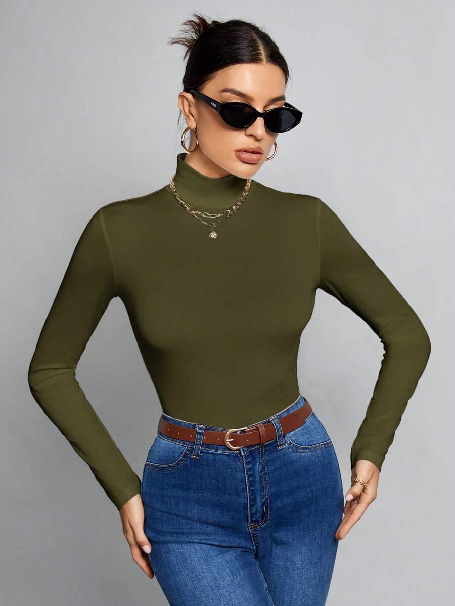 SHEIN BLUZKA Z DŁUGIM RĘKAWEM S06__XXL