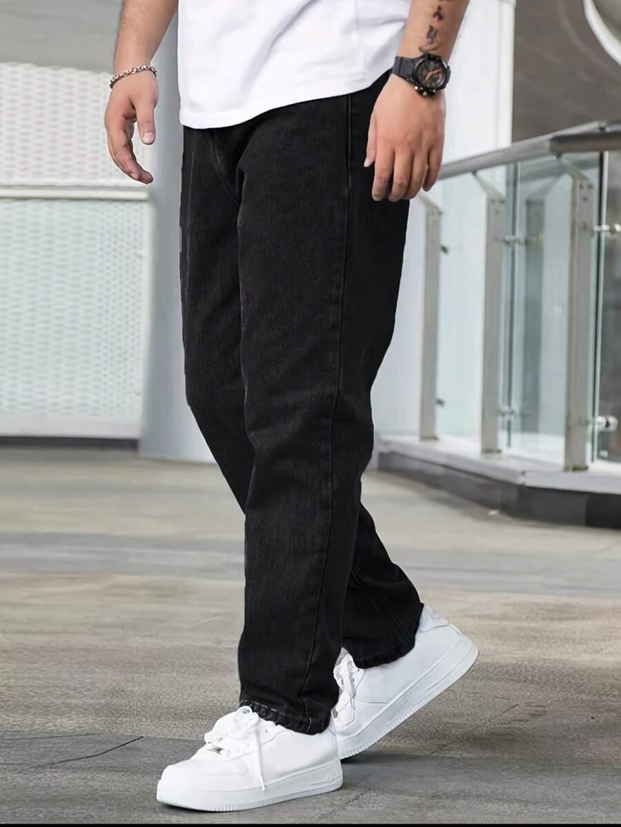 SHEIN CZARNE SPODNIE JEANS S06__XS