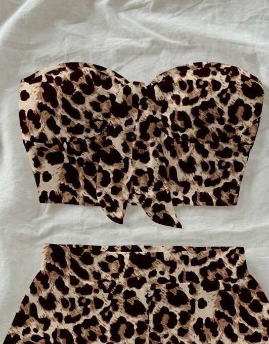 SOLEIA TOP ANIMAL PRINT BEZ RĘKAWÓW S06__L