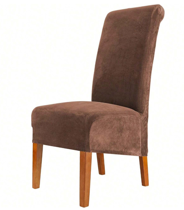 SHEIN BRĄZOWY POKROWIEC NA KRZESŁO S07__48X68X46CM