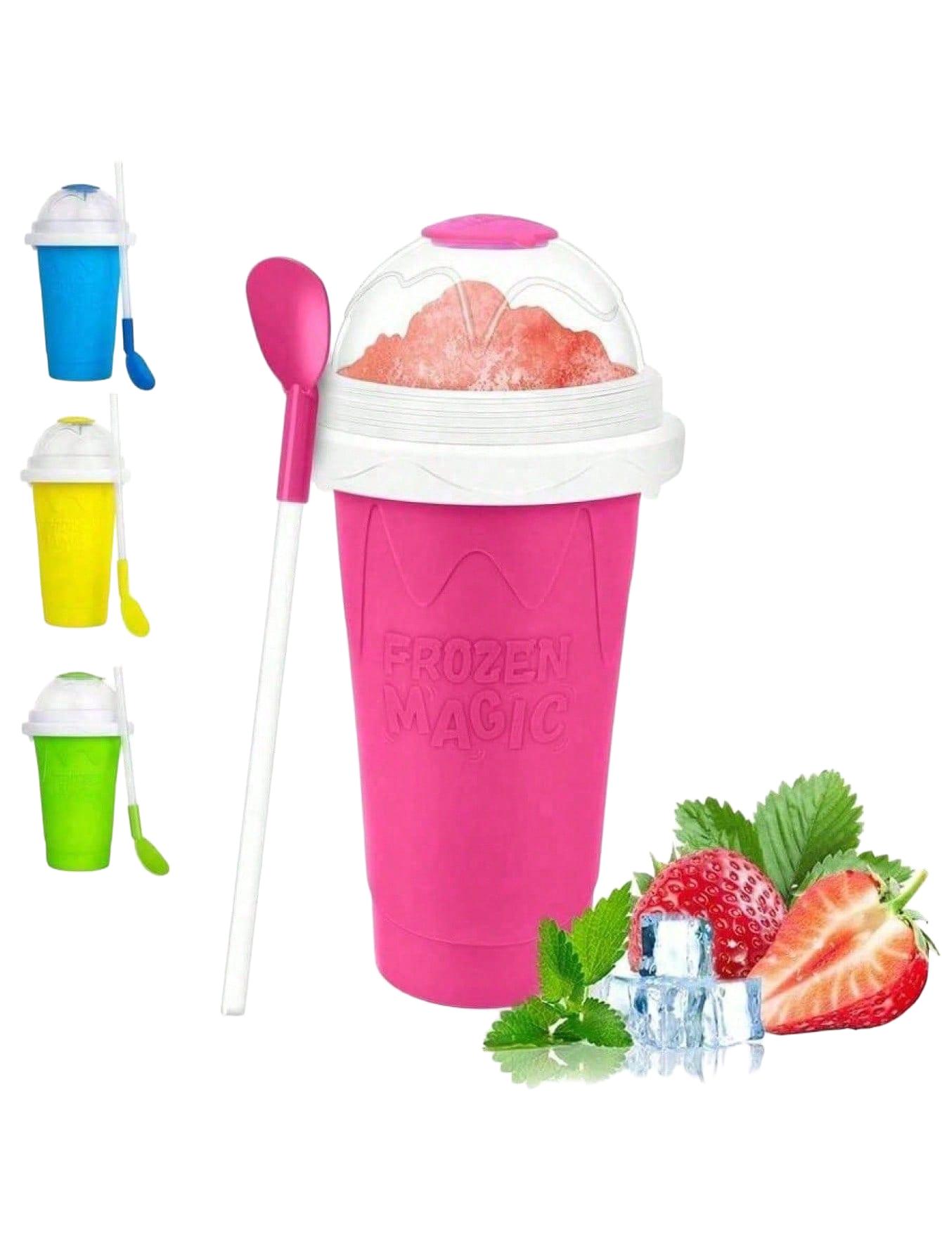 SHEIN ŻÓLTY KUBEK NA NAPÓJ MROŻONY S07__300ML