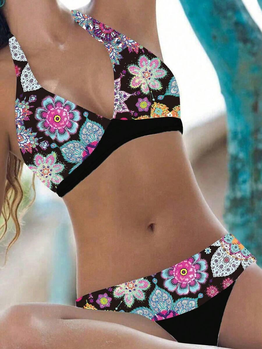 SHEIN DWUCZĘŚCIOWY STRÓJ KĄPIELOWY S09__M