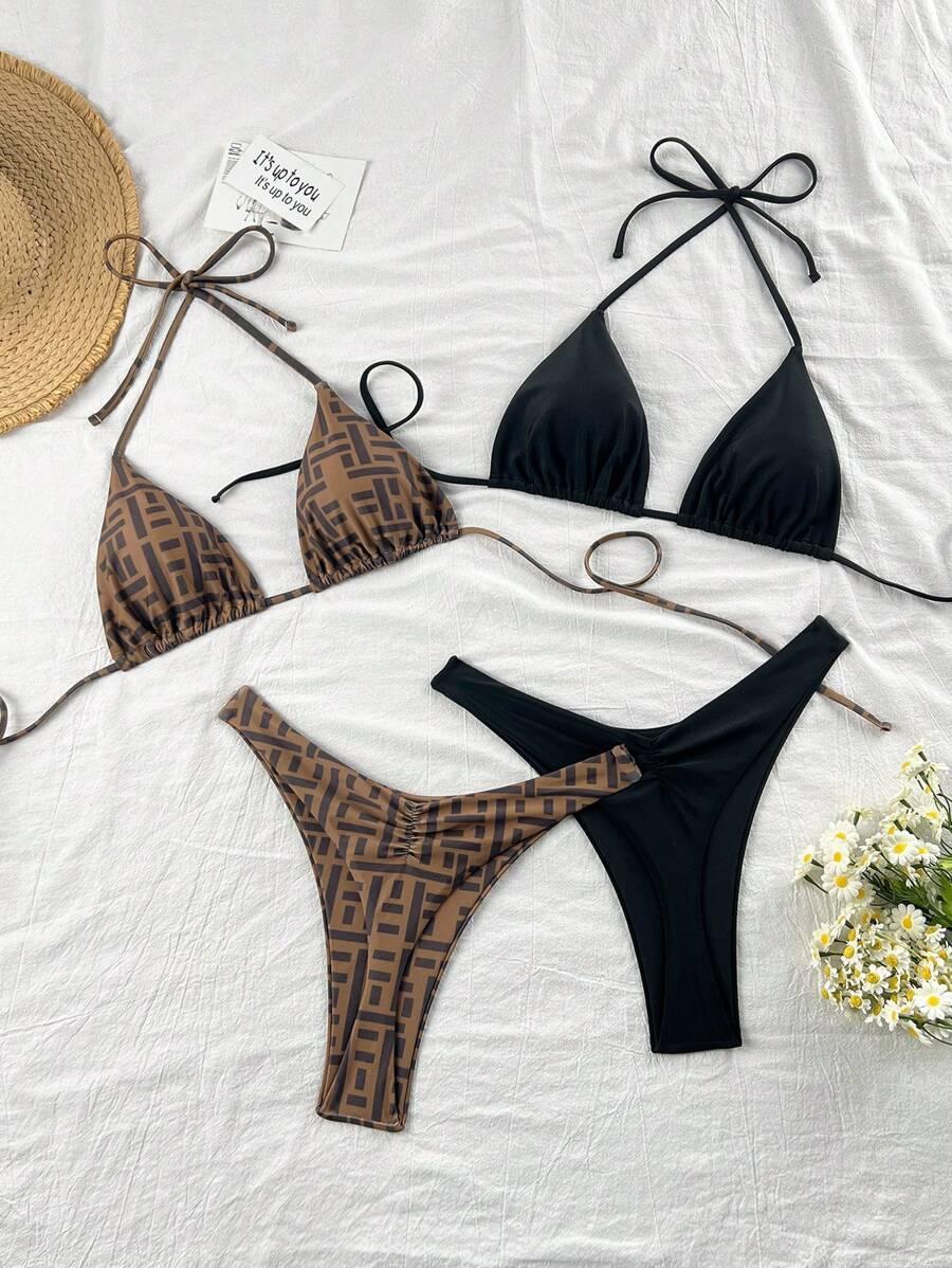 SHEIN DWUCZĘŚCIOWY STRÓJ KĄPIELOWY 2-PACK S09__S