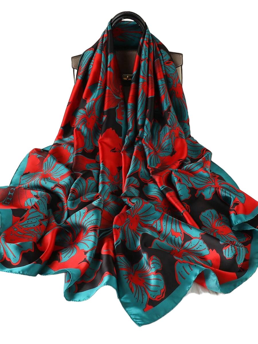 SHEIN SZAL WZÓR KWIATY S07__180X90