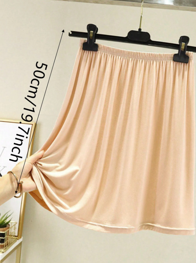 SHEIN BEŻOWA HALKA SPÓDNICA S06__50CM