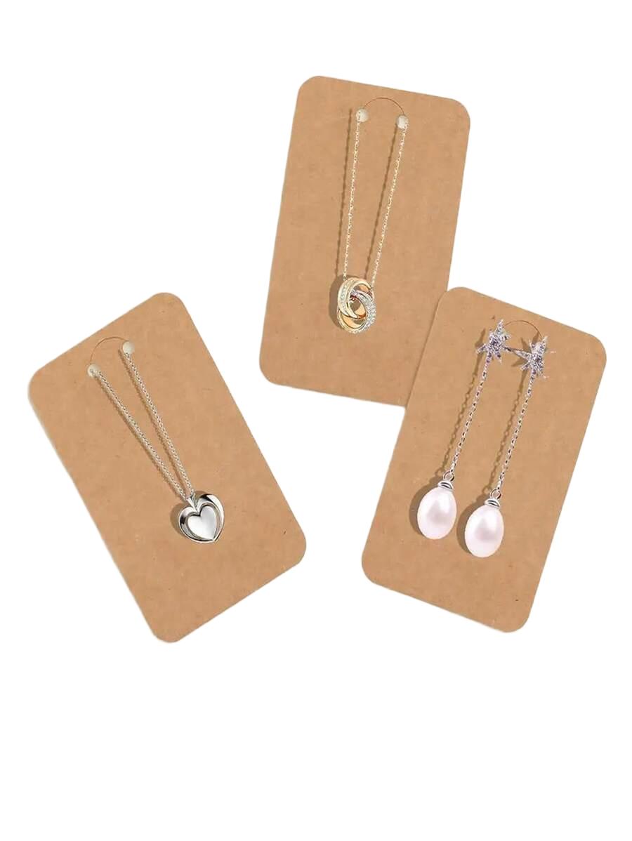 SHEIN BRĄZOWE KARTKI NA BIŻUTERIĘ 50-PACK S07