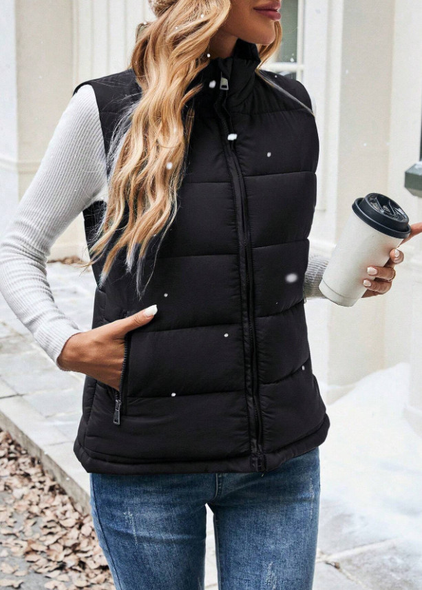 SHEIN CZARNA PIKOWANA KAMIZELKA S06__L