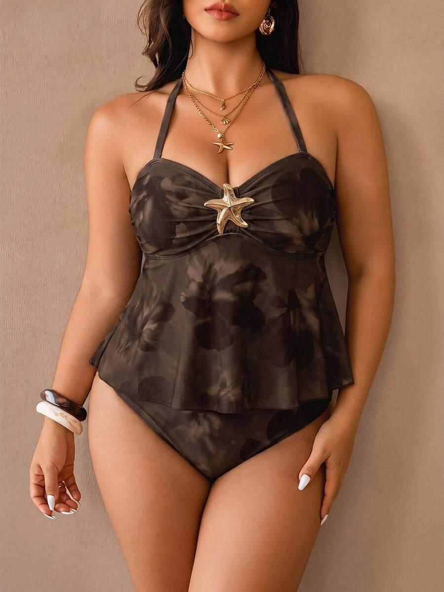 SHEIN DWUCZĘŚCIOWY STRÓJ KĄPIELOWY TANKINI S09__48