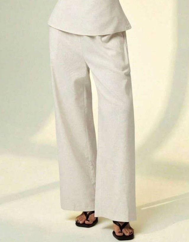 SHEIN BEŻOWE SPODNIE CASUAL S06__XXS