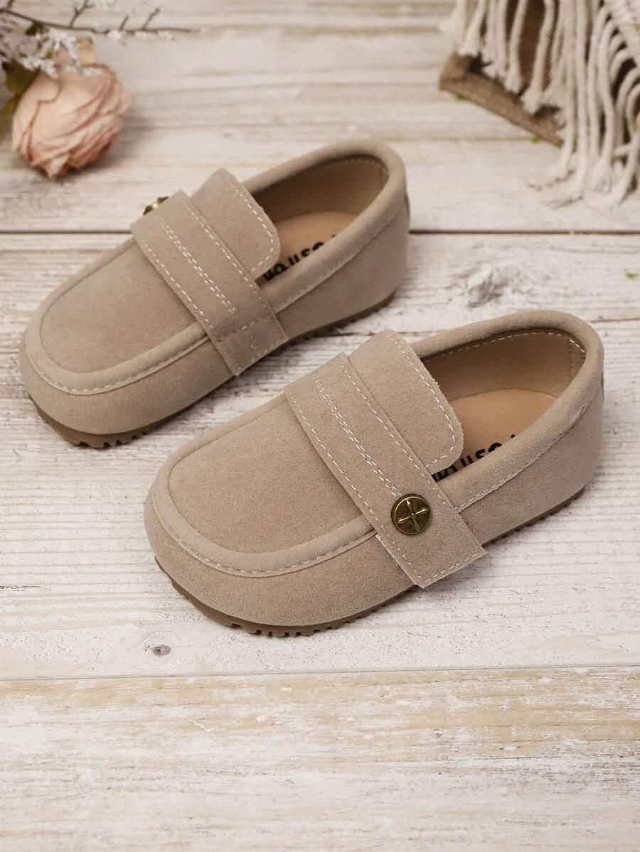 SHEIN BEŻOWE MOKASYNY IMITACJA ZAMSZU S06__21