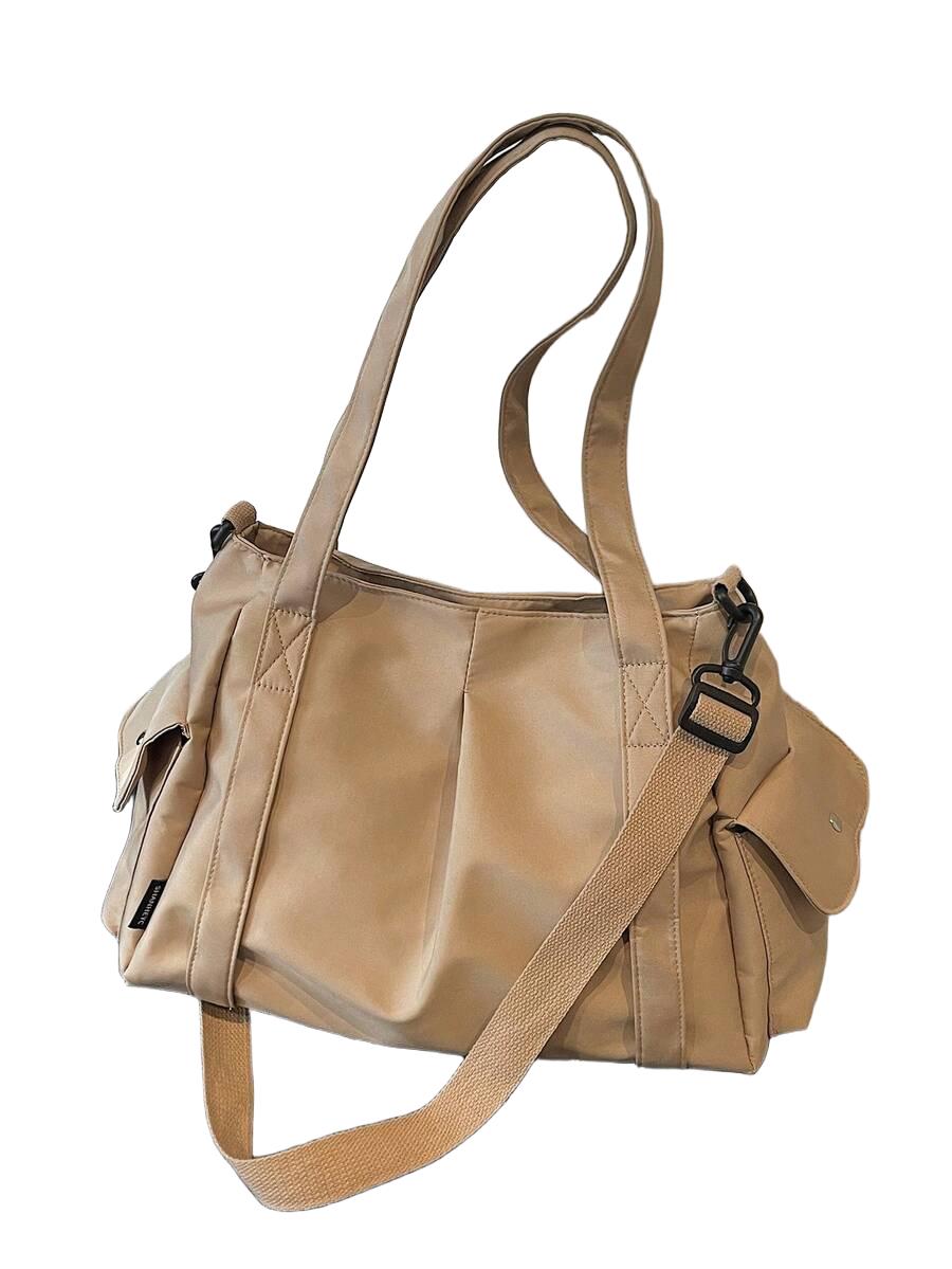 SHEIN BEŻOWA TORBA NA RAMIĘ S07__39X17X28