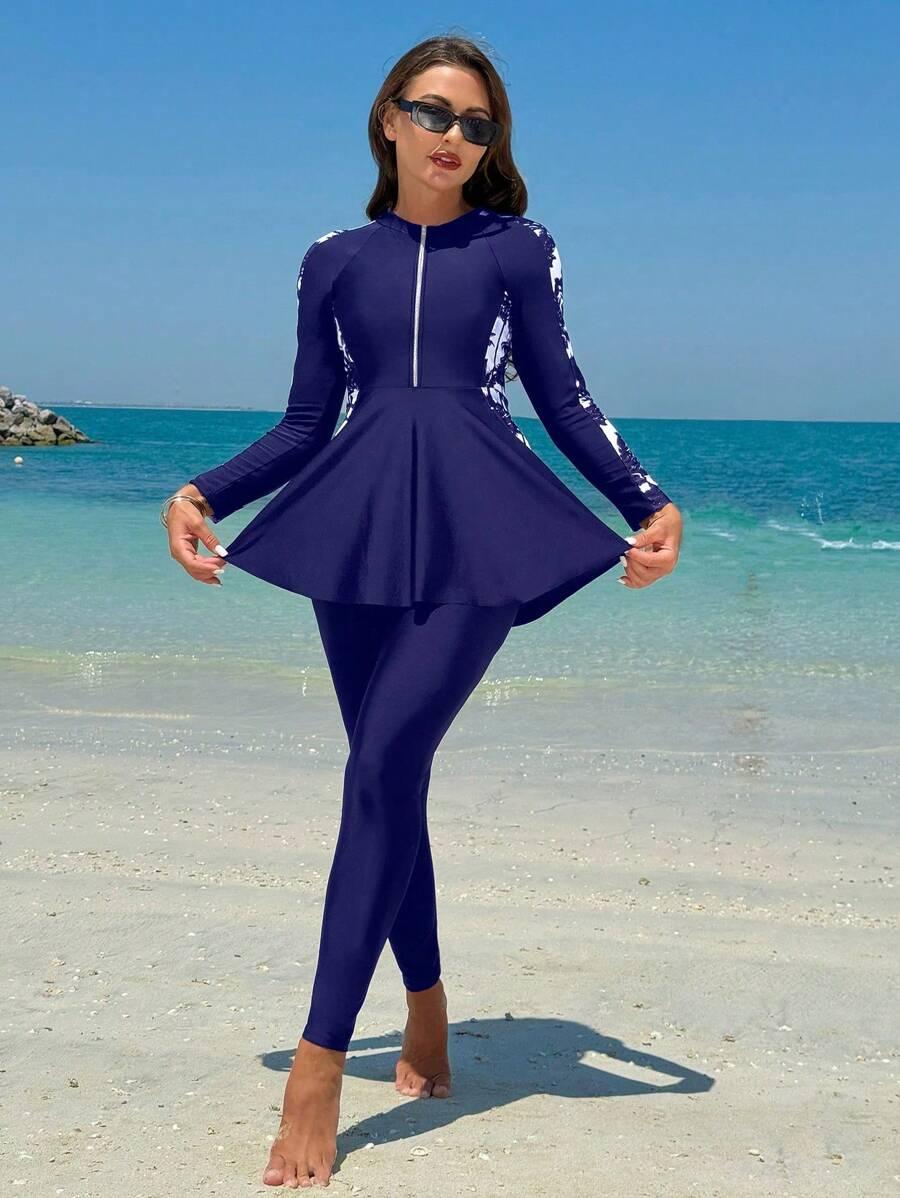 SWIM MULVARI DWUCZĘŚCIOWY STRÓJ KĄPIELOWY BLUZA SPODNIE S06__S