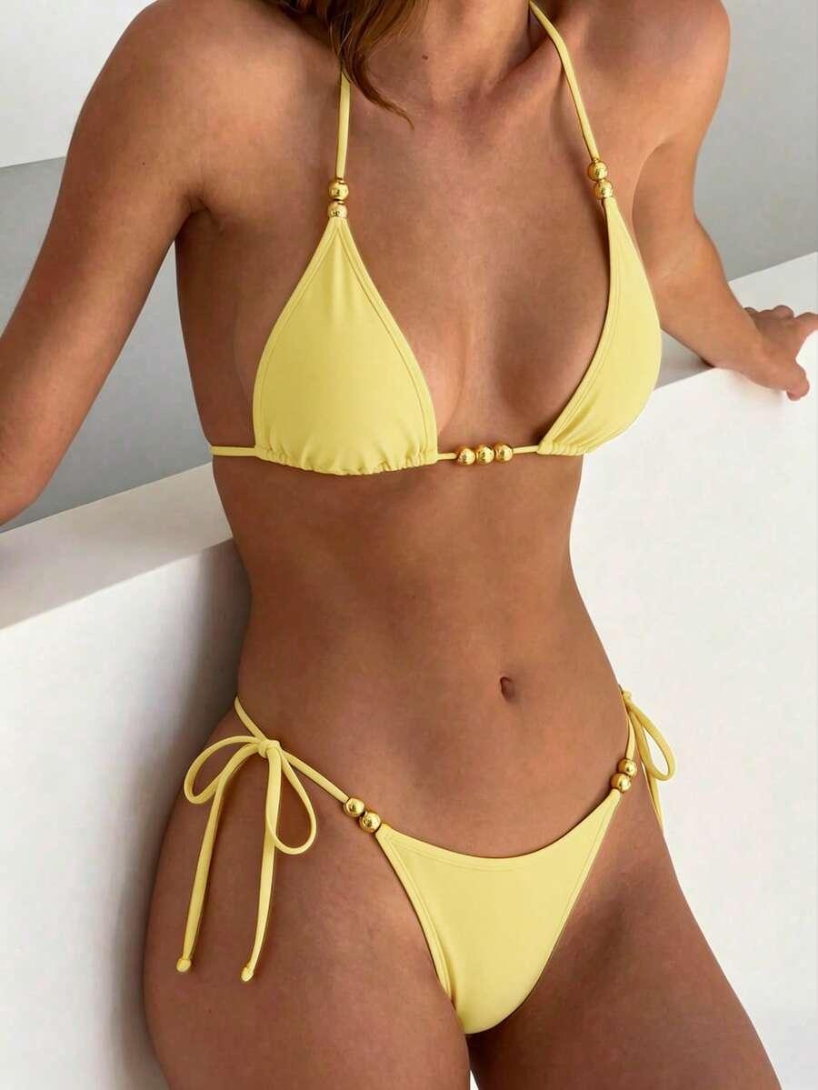 SHEIN DWUCZĘŚCIOWY STRÓJ KĄPIELOWY S09__XXS