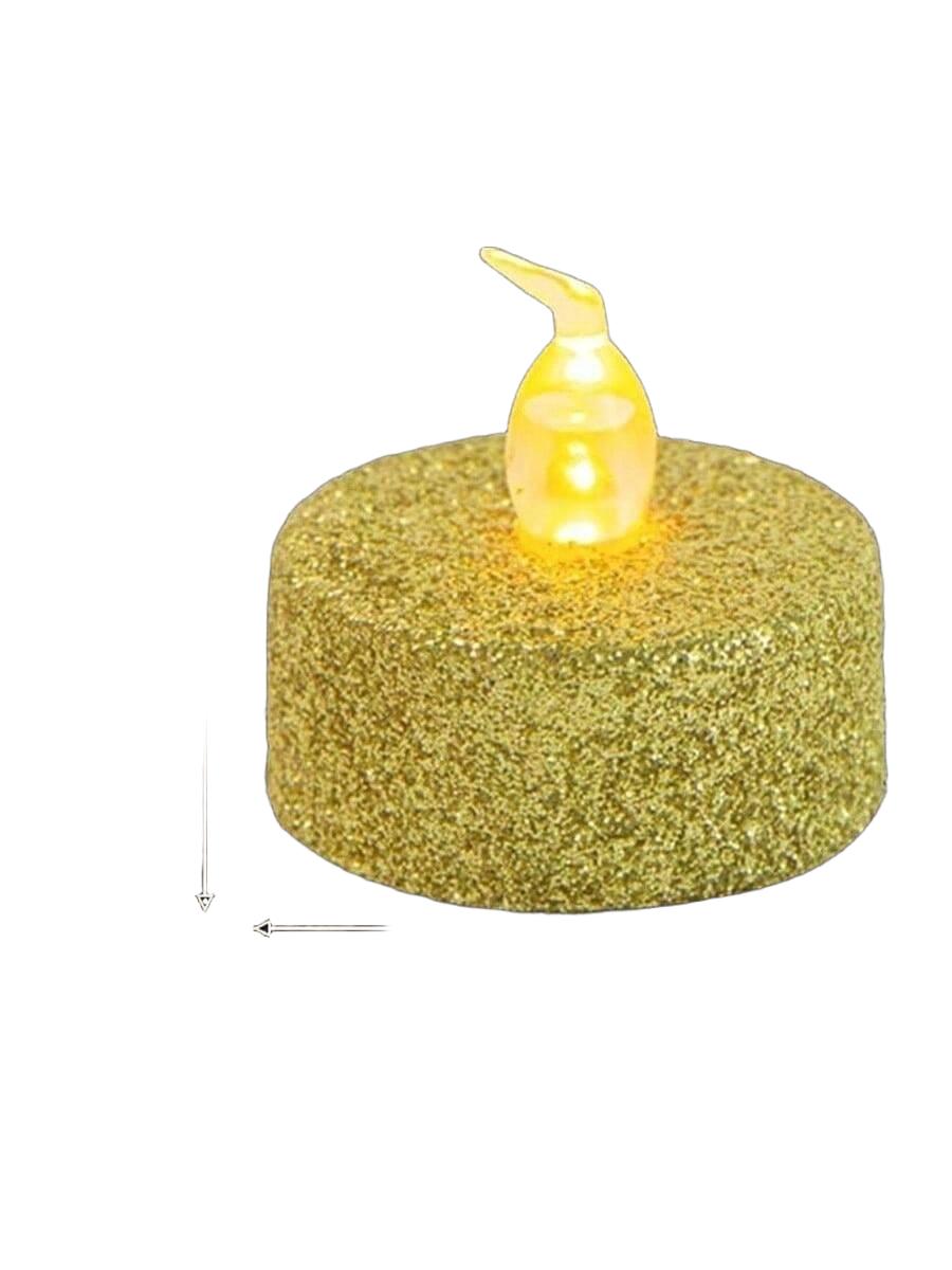 SHEIN ZŁOTA ŚWIECZKA LED S07__3,5X3,5CM