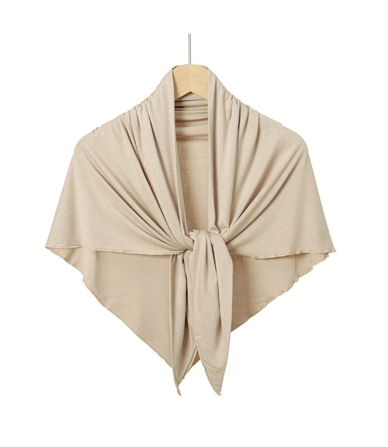 SHEIN BEŻOWA CHUSTA NA GŁOWĘ S07__135X65CM