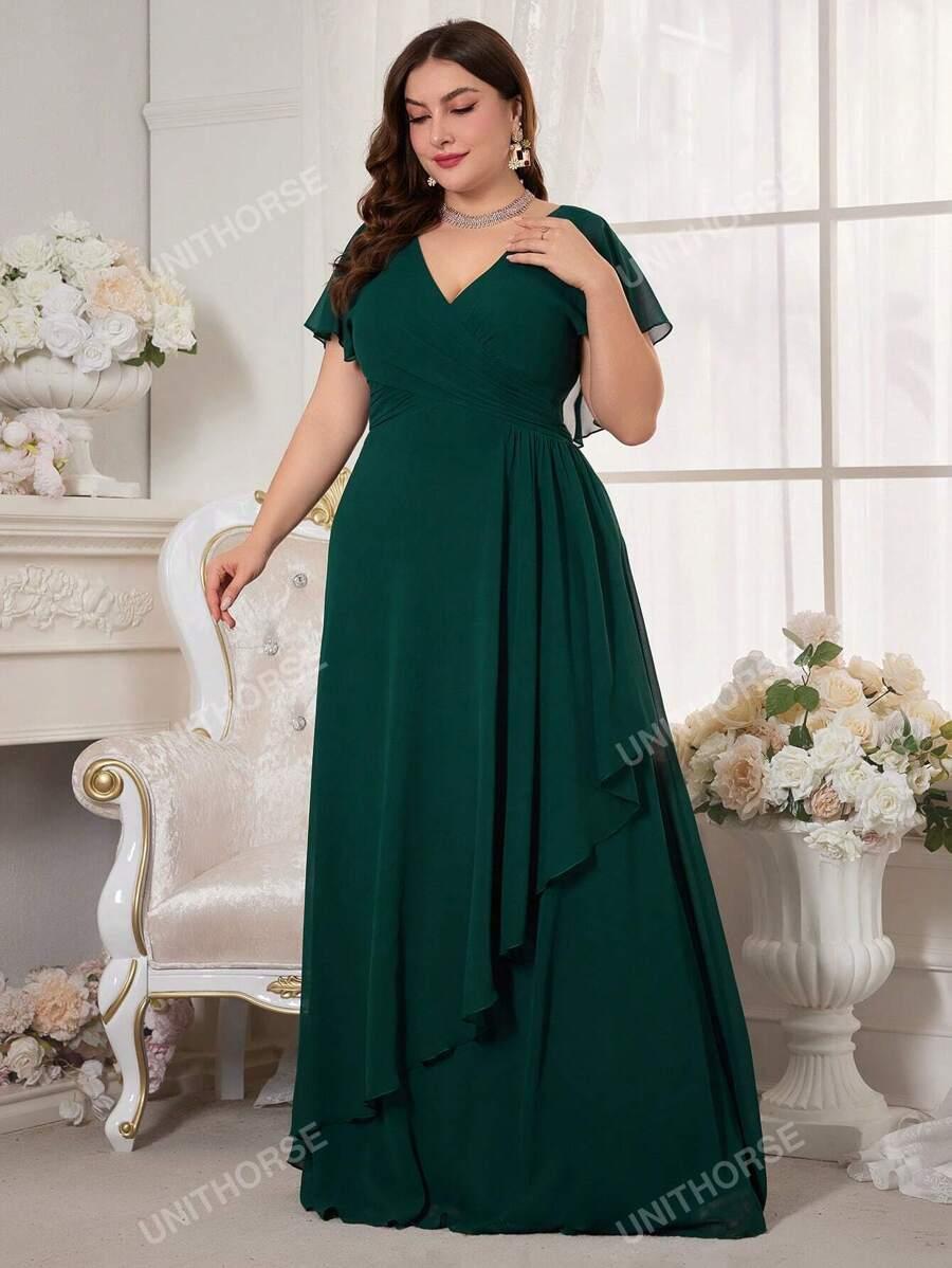 SHEIN ZIELONA MAXI SUKIENKA S06__48
