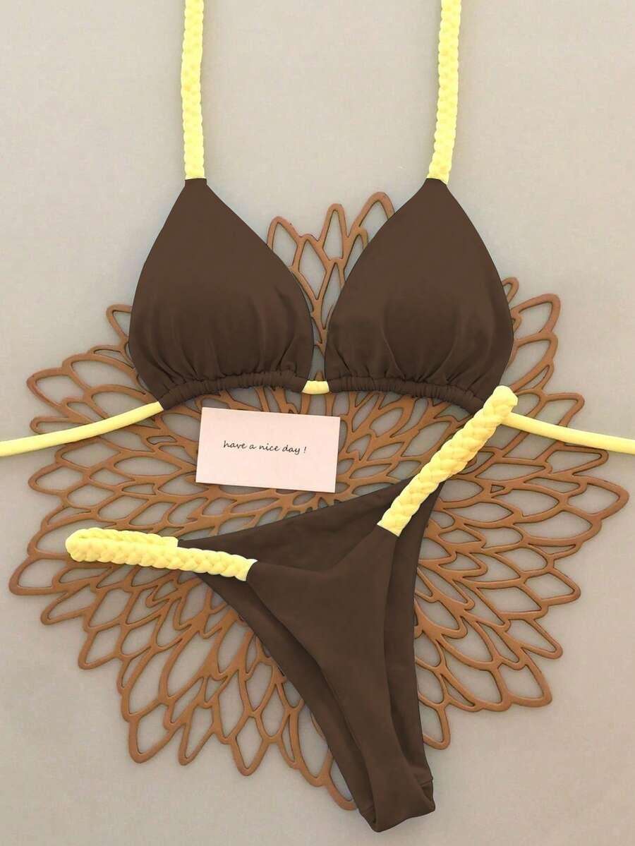 SHEIN DWUCZĘŚCIOWY STRÓJ KĄPIELOWY S09__M