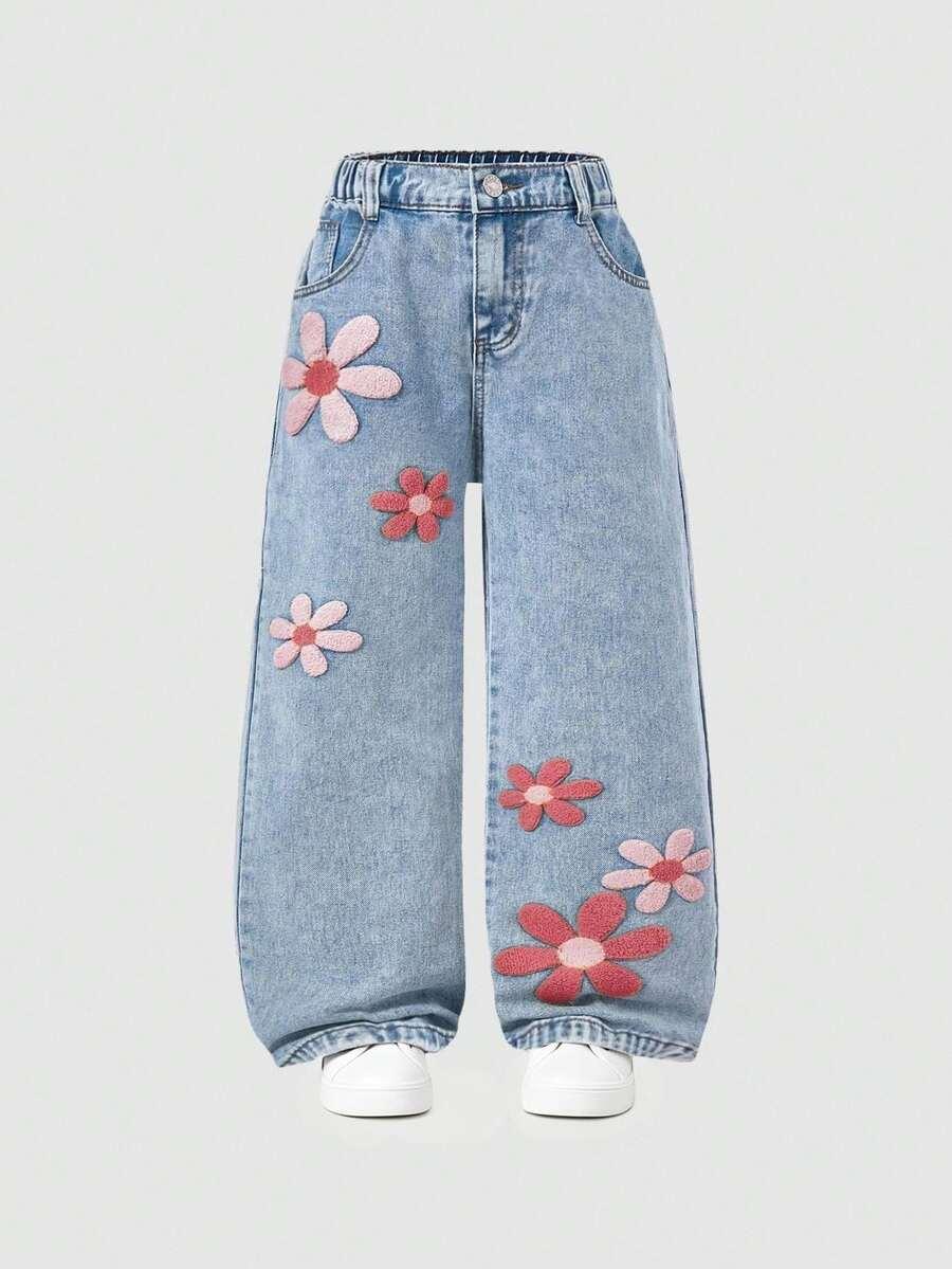 SHEIN NIEBIESKIE SPODNIE JEANS S06__116-122