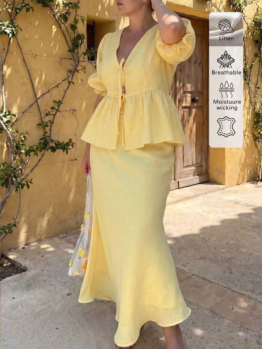 SHEIN BLUZKA SPÓDNICA KOMPLET S06__48