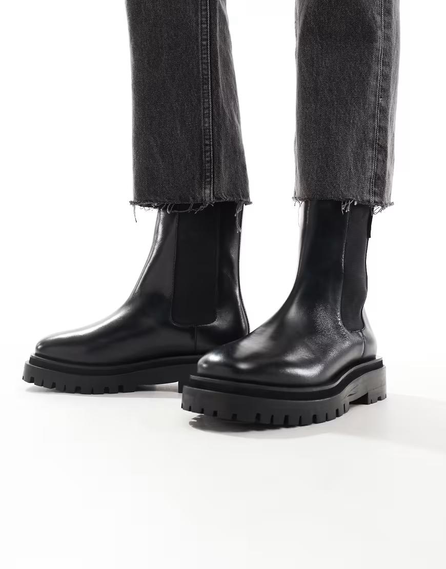 WALK LONDON CZARNE WSUWANE BOTKI W01__40