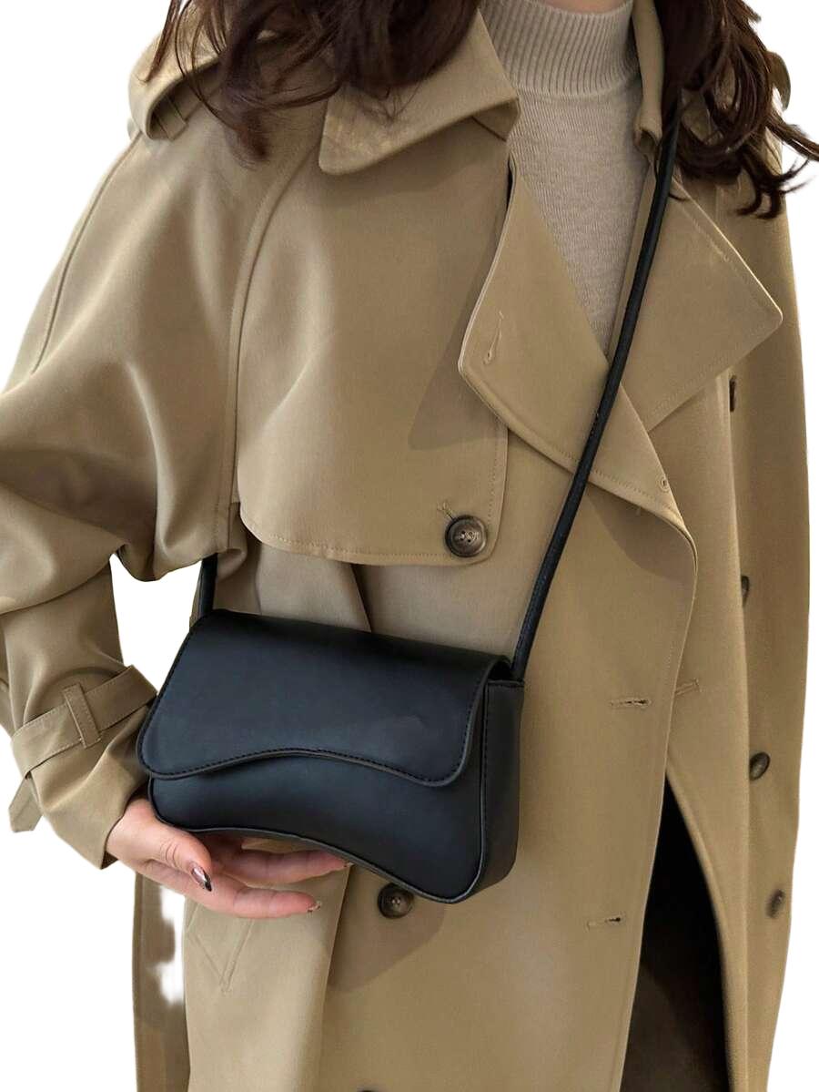 SHEIN CZARNA TOREBKA IMITACJA SKÓRY S07__21X5,5X12,5