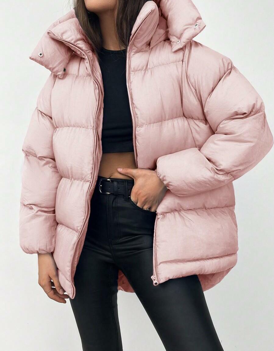 SHEIN RÓŻOWA PIKOWANA KURTKA W01__XL