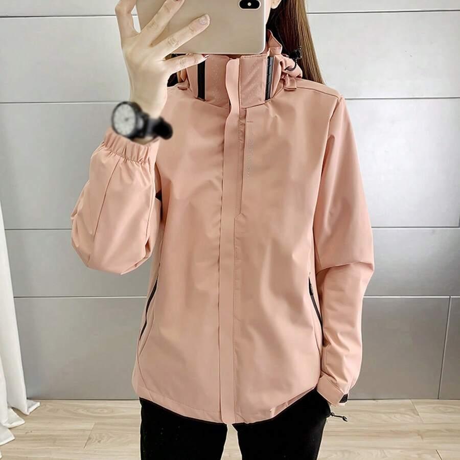 SHEIN RÓŻOWA KURTKA Z KAPTUREM S06__48