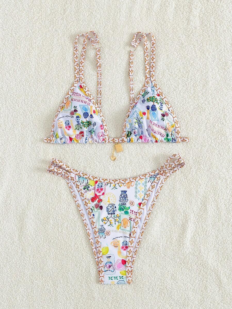 SHEIN DWUCZĘŚCIOWY STRÓJ KĄPIELOWY S09__M