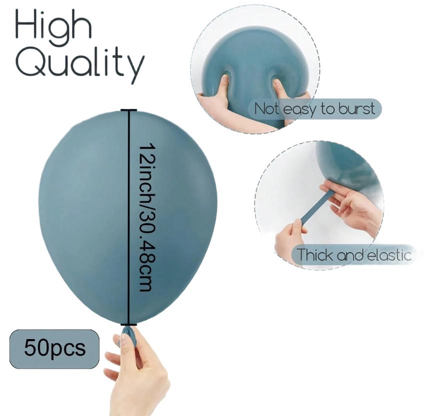 SHEIN GRANATOWE BALONY 50SZT S07